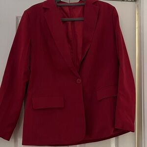 Women's Red Blazer